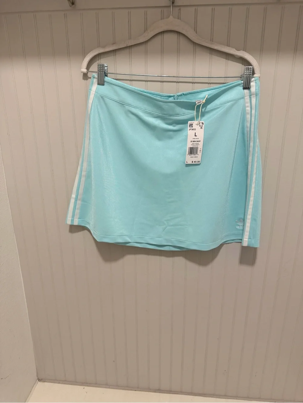 adidas Aqua Mini Skirt with White Side Stripes